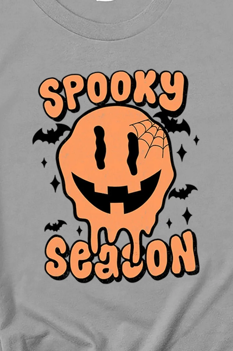 Happy Face Spooky Season Trio Short Sleeve Relaxed Fit T-Shirt